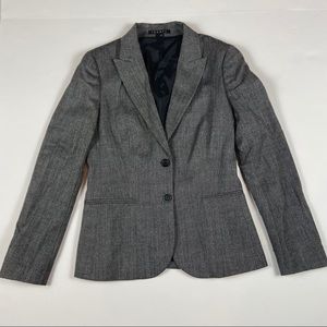 Theory Nichelle Next Gray Wool Blend Blazer Jacket